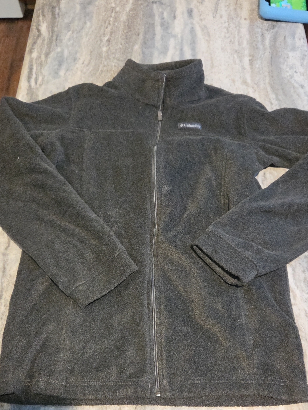 Columbia Women's Dark Gray Full-Zip Teddy Fleece Jacket
